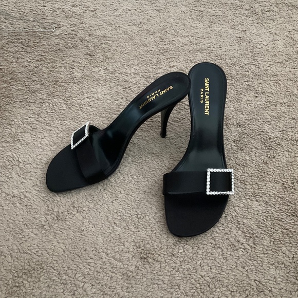 SAINT LAURENT Women's Simone Mule Sandals - Picture 3 of 10